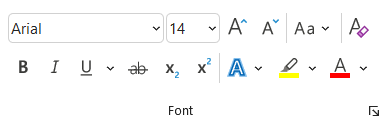 Fonts in Microsoft PowerPoint